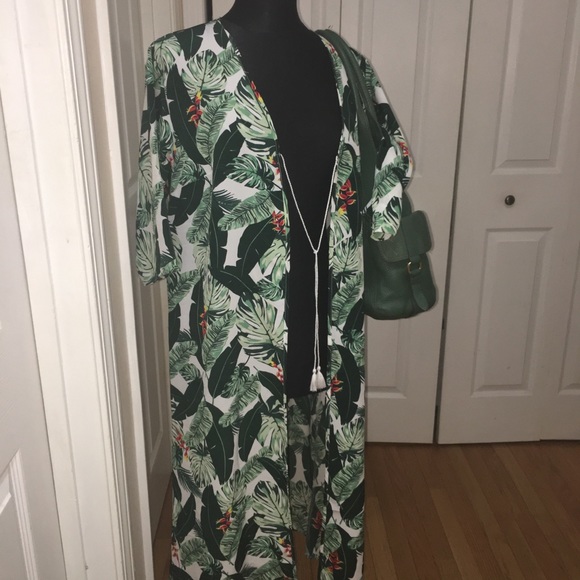 Rachel Zoe palm print duster - Picture 7 of 8